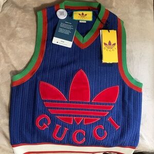 Gucci x adidas Viscose Vest Blue
